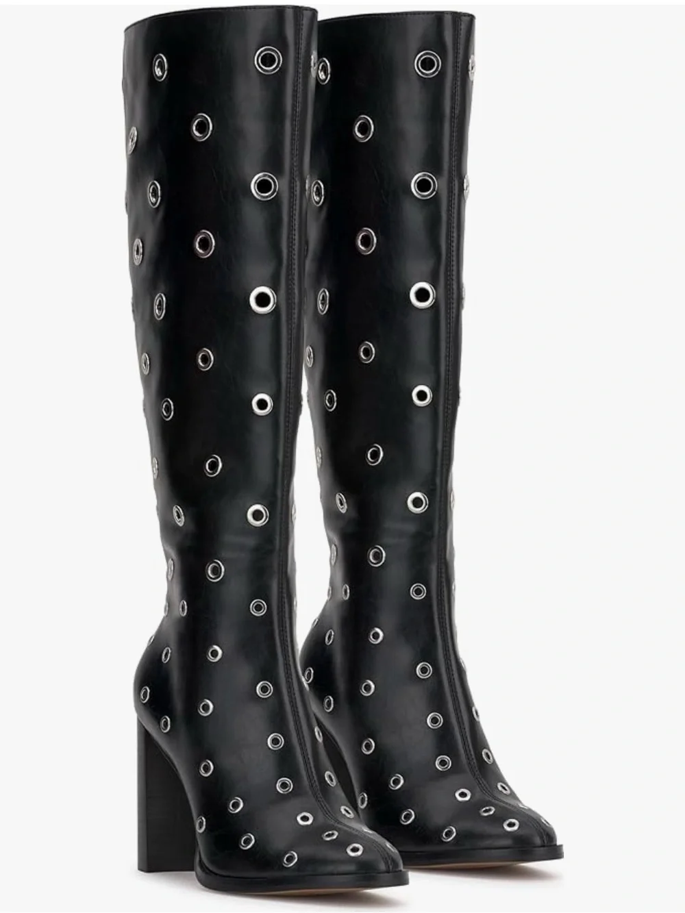(NWT) Jessica Simpson Black Grommet-Detail Knee-High Women's Boot